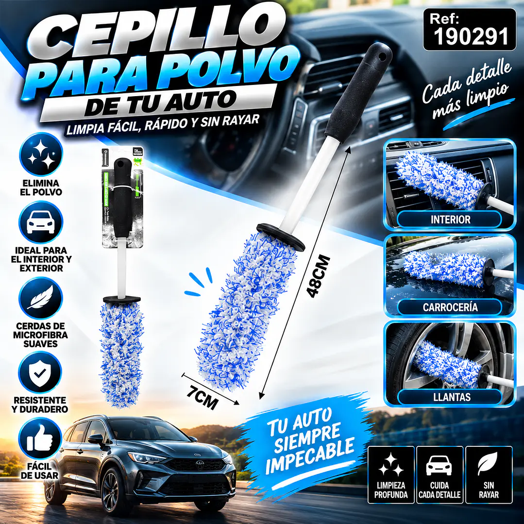 CEPILLO PARA POLVO DE COCHE 1