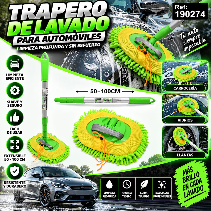 TRAPERO DE LAVADO PARA AUTO 1