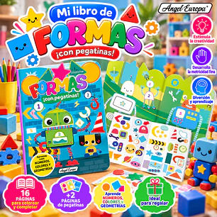 LIBRO DE FORMAS CON PEGATINAS