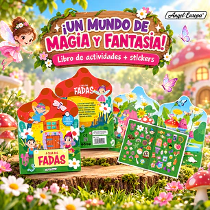 LIBRO DE ACTIVIDADES + STICKERS DE HADAS