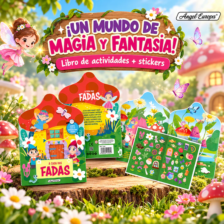 LIBRO DE ACTIVIDADES + STICKERS DE HADAS 1