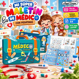 LIBRO ¡MI SÚPER MALETÍN DE MÉDICO CON PEGATINAS!