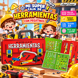LIBRO ¡MI SÚPER CAJA DE HERRAMIENTAS CON PEGATINAS!