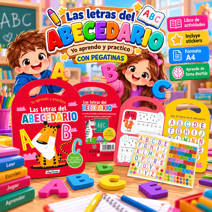 LIBRO ¡LAS LETRAS DEL ABECEDARIO: YO APRENDO Y PRACTICO! 1