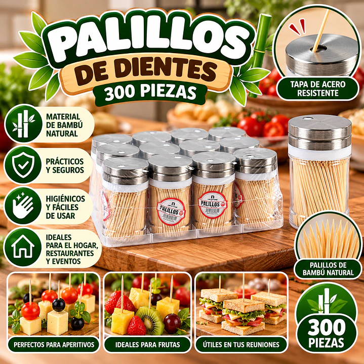 PALILLOS DE DIENTES 10