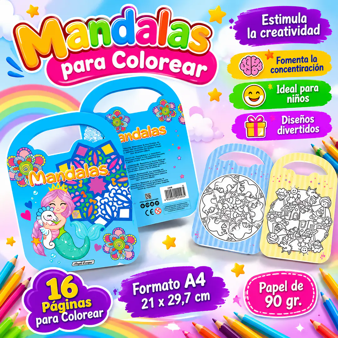 MANDALAS PARA COLOREAR SIRENAS 1