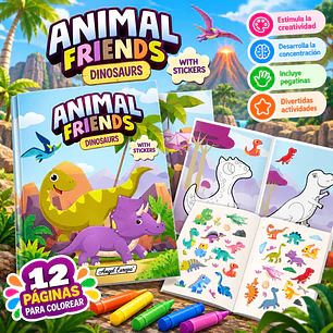 LIBRO DE ACTIVIDADES ANIMAL FRIENDS – DINOSAURIOS