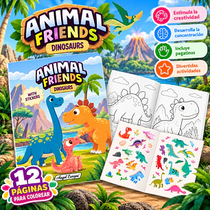 LIBRO DE ACTIVIDADES ANIMAL FRIENDS – DINOSAURIOS
