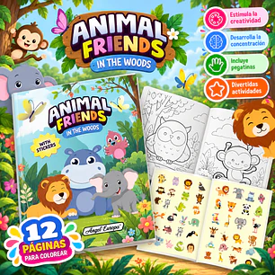 LIBRO DE ACTIVIDADES ANIMAL FRIENDS – IN THE WOODS