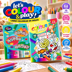 LIBRO PARA COLOREAR EN INGLÉS “LET’S COLOUR & PLAY!” – DULCES Y DIVERSIÓN
