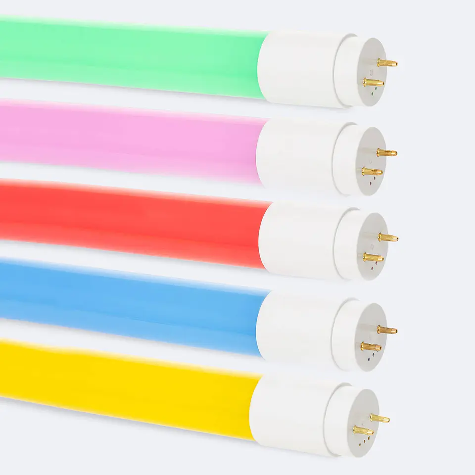 Tubo LED T8 G13 60cm PC de Cores 9W 1