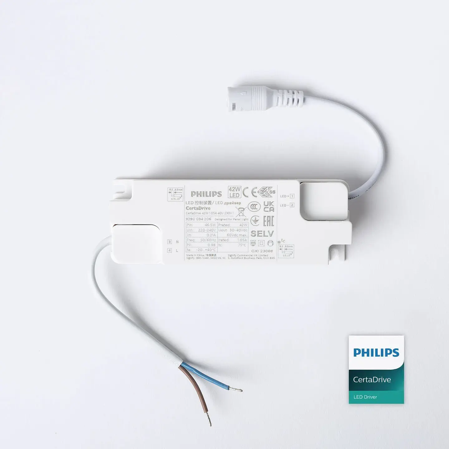 Painel LED 60x60cm 42W 4200lm PHILIPS Certadrive 3