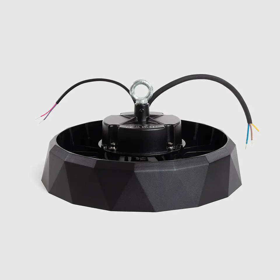 Campânula LED Industrial UFO HBM Evo LUMILEDS 190lm/W PHILIPS Xitanium Regulável 0-10V 200W Branco frio 5000K Óptica 120° Pret 2