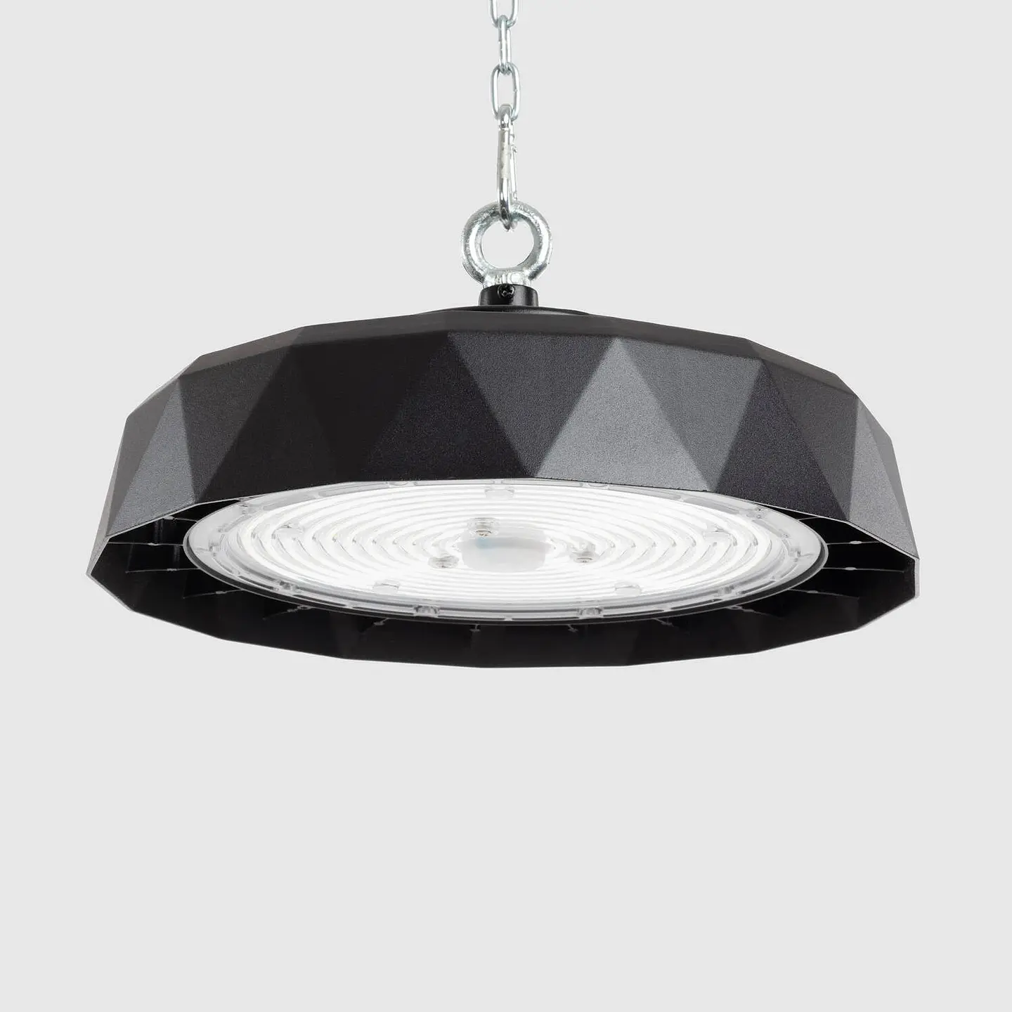Campânula LED Industrial UFO HBM Evo LUMILEDS 190lm/W PHILIPS Xitanium Regulável 0-10V 200W Branco frio 5000K Óptica 120° Pret 3