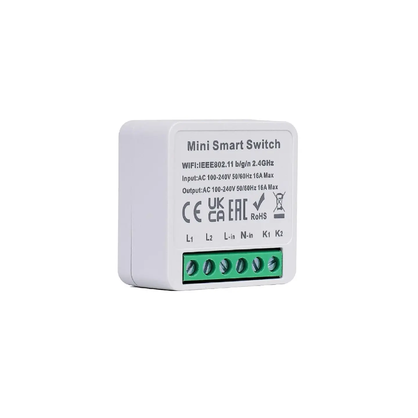 Mini Interruptor WiFi Compatível com Interruptor Convencional 2 Canais 3