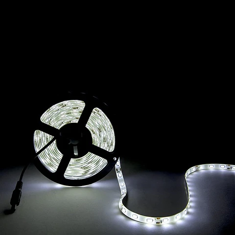 Faixa de 300 LEDs 80W 4.400Lm CRI85 6000ºK SMD5630 12VDC x5M 40.000H [CA-PL219010-CW]-Branco Frio