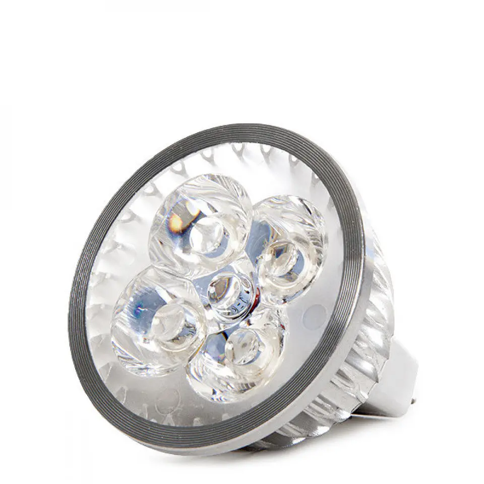 LÃ¢mpada LED GU5.3 4W 300Lm 6000ÂºK MR16 24V Epistar 40.000H [CA-MR16-24V-4W-CW] 1