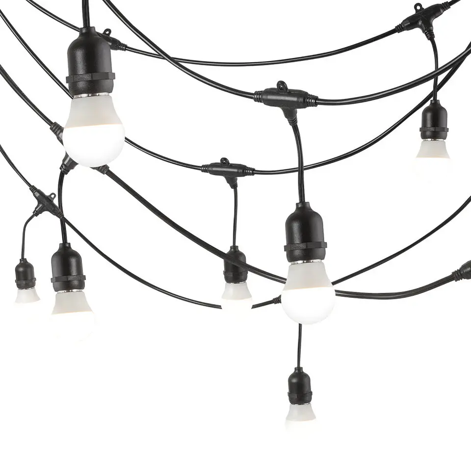 Cadeia de 20 Porta-Lampadas E27 10 Metros IP65 sem Lampadas [HO-CAD-10M-20xE27] 4