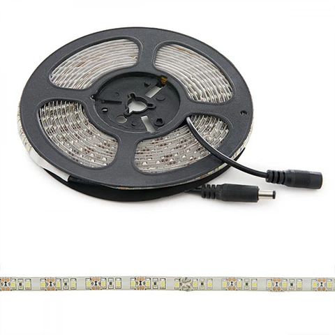 Faixa de 600 LEDs 48W 2.400Lm CRI85 6000ºK SMD3528 12VDC IP65 x5M 40.000H [PL219006W]-Branco