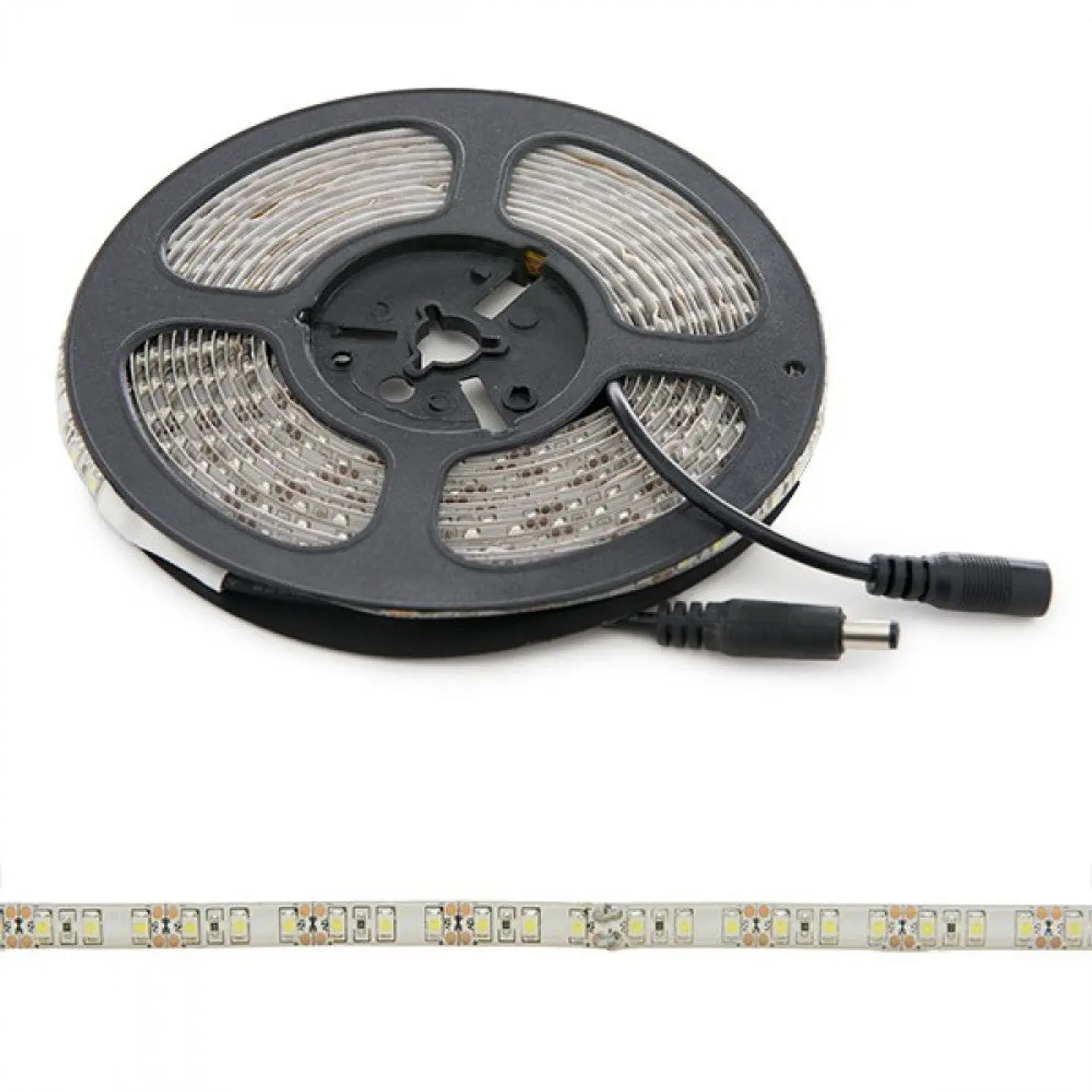 Faixa de 600 LEDs 48W 2256Lm CRI85 2700ÂºK SMD3528 12VDC IP65 x5M 40.000H [PL219006WW]-Branco Quente 1