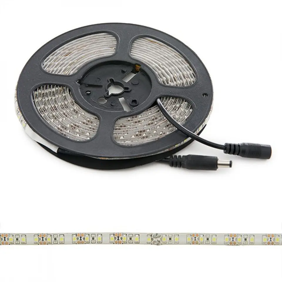 Faixa de 600 LEDs 48W 2256Lm CRI85 2700ÂºK SMD3528 12VDC IP65 x5M 40.000H [PL219006WW]-Branco Quente 1