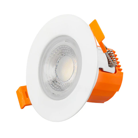 Downlight LED embutido 6W 600Lm CCT 3000-6500ºK (tom de luz Regulavel) IP65 60º Ã  prova de fogo [SE-SCL331-6W-CCT]