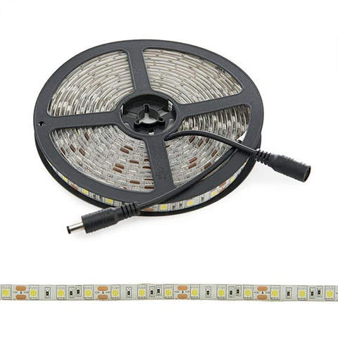 Faixa de 300 LEDs 72W 4200Lm CRI85 4200ºK SMD5050 12VDC IP65 x5M 40.000H [PL219010NW]-Branco Natural