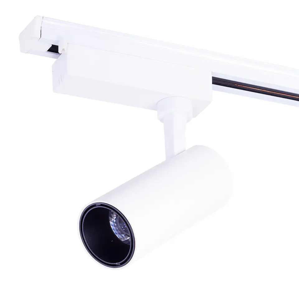Foco LED Trilho 20W 1880Lm CRI85 2700ÂºK Lumiastra MonofÃ¡sico 40.000H [LUM-ATB060012-W-WW] 1