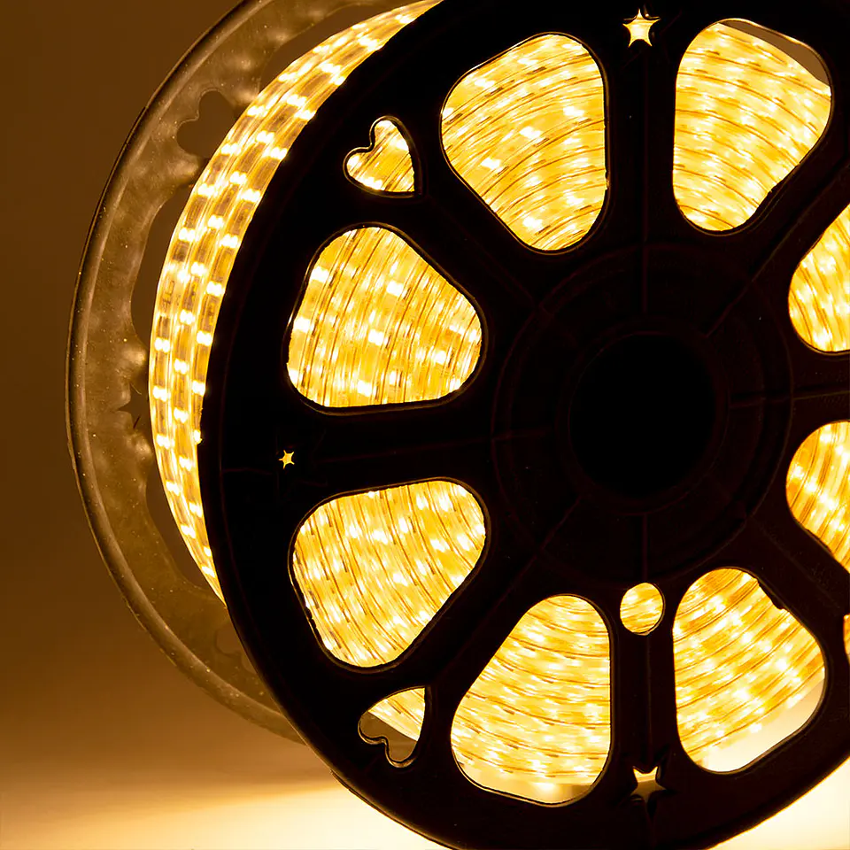 Tira Led de 120 LEDs/M 500W 1.000Lm 6000ÂºK SMD5050 220VAC IP65 x50M 40.000H [HO-220-120-50M-CW] 11