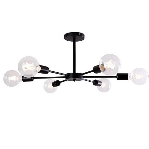Luz De Teto "Adam" [SKD-P8001-BK]