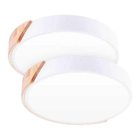 Pacote com 2 Lumiarias de Teto LED 18W 1.800Lm Redondas Bicolor "VerÃ´nica" CCT (Tom de Luz Regulavel) 40.000H [HO-PL-BI-18W-03-