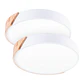 Pacote com 2 LuminÃ¡rias de Teto LED 18W 1.800Lm Redondas Bicolor 