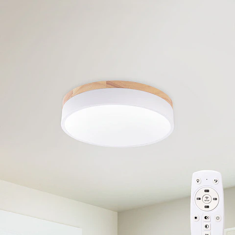 Plafon LED 24W 2493Lm Controle Remoto (Intensidade-CCT) 10.000H [HO-CCT-DL24W]