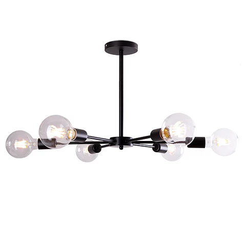 Luz De Teto "Abdul" [SKD-P8000-BK]