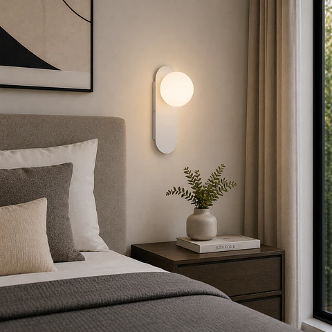 Arandela com esfera de cristal "Glow"