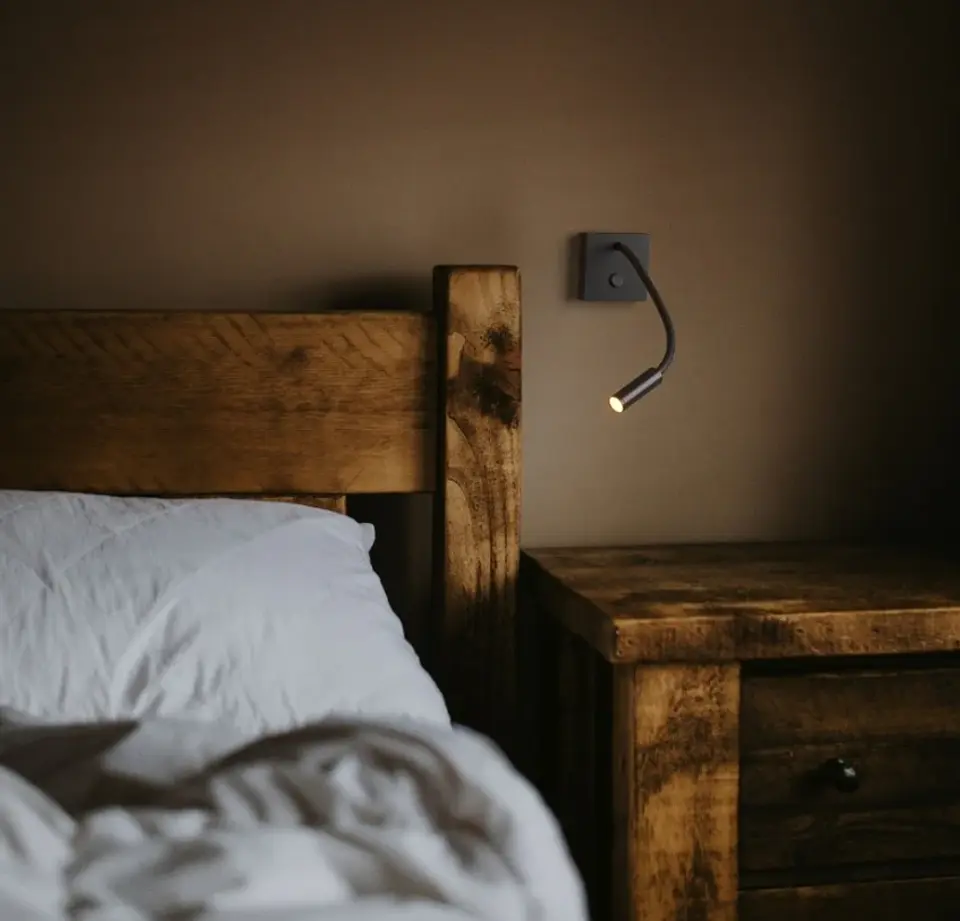 LuminÃ¡ria de leitura de parede flexÃ­vel 