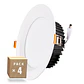 Pacote de 4 Downlights LED 24W 2.160Lm 6000ÂºK IP65 Banheiros/Cozinhas 50.000H [SL-DLFS06-24W-CW-PK4] - Thumbnail 1