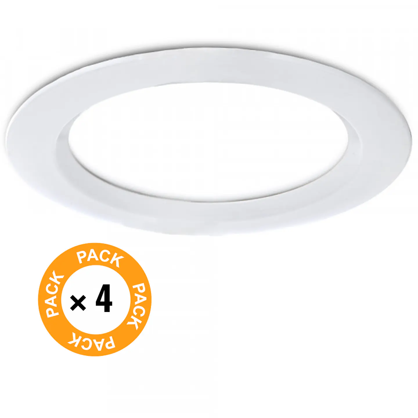 Pacote de 4 Downlights LED 24W 2.160Lm 6000ÂºK IP65 Banheiros/Cozinhas 50.000H [SL-DLFS06-24W-CW-PK4] 2