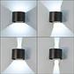 Aplique LED para exterior 2x5W 100Lm/W IP65 Preto 2700ÂºK [HO-APL07-IP65-B-WW] - Thumbnail 2