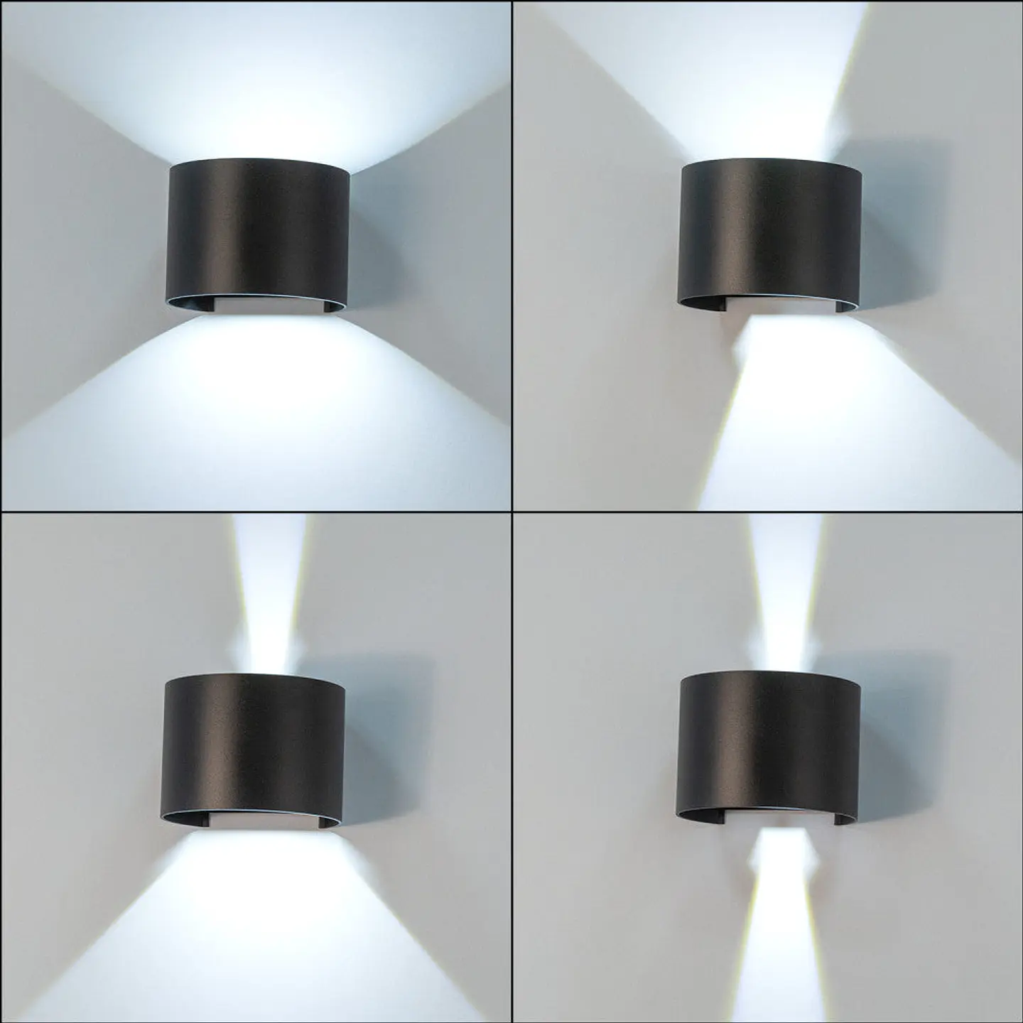 Aplique LED para exterior 2x5W 100Lm/W IP65 Preto 4000K [HO-APL07-IP65-BW] 2