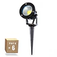 Pacote de 6 Focos LED para Jardim 9W 758Lm 2700ÂºK Spike 50.000H [SL-CPDC09-9W-WW-PK6] - Thumbnail 1