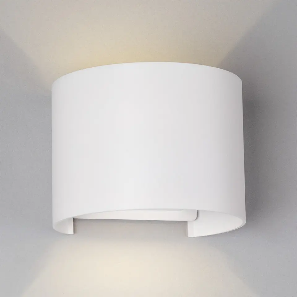 Aplique LED para exterior 2x5W 100Lm/W IP65 Branco 2700ÂºK [HO-APL07-IP65-W-WW] 1