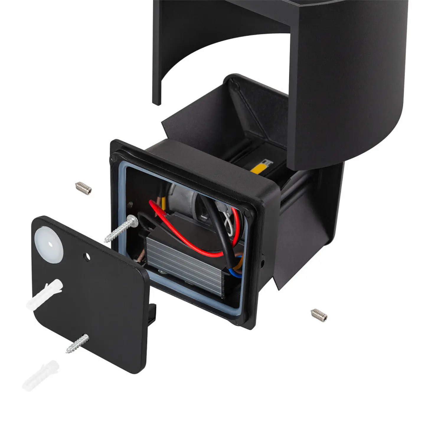 Aplique LED para exterior 2x5W 100Lm/W IP65 Preto 4000K [HO-APL07-IP65-BW] 4