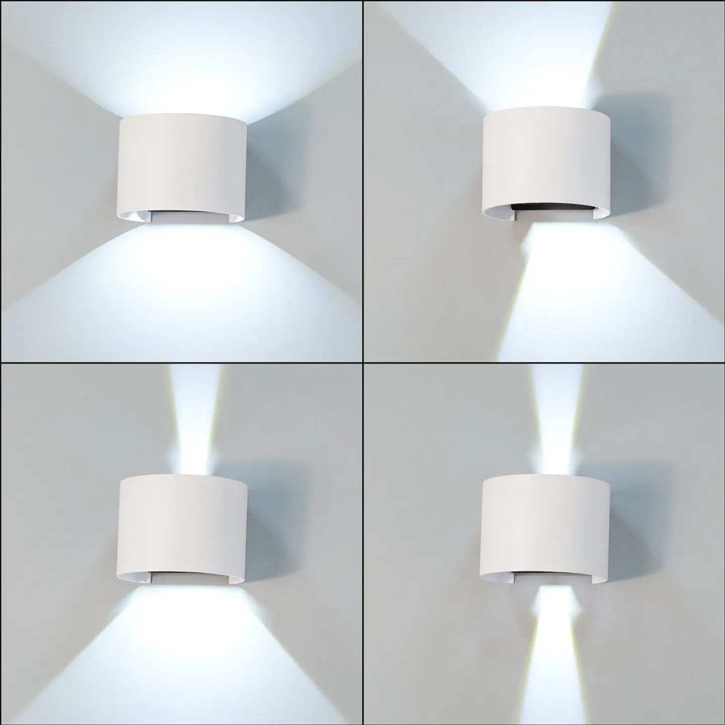 Aplique LED para exterior 2x5W 100Lm/W IP65 Branco 4000K [HO-APL07-IP65-WW] 2