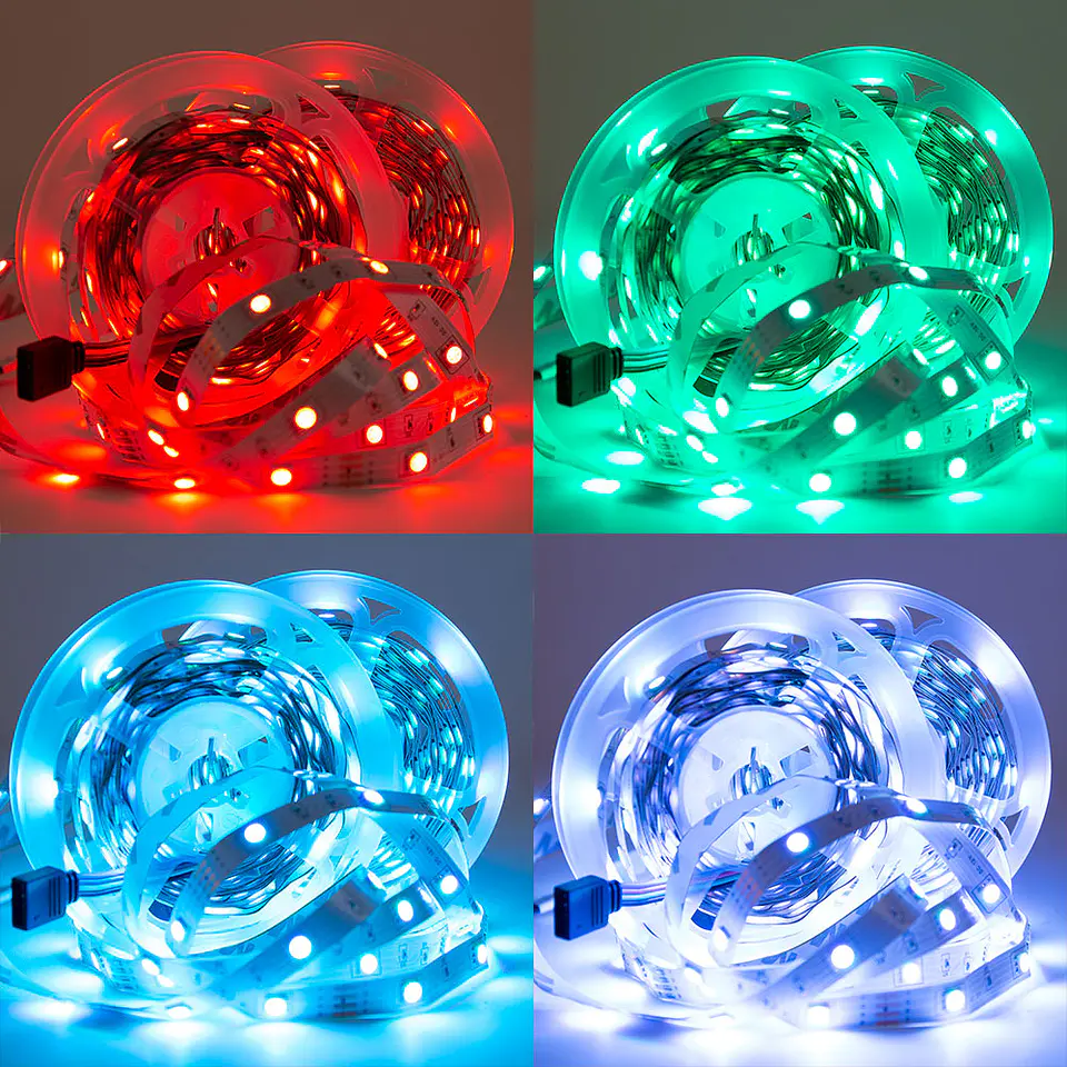 Kit de tira 72W 3.000Lm 300 LEDs 10 metros RGB Blister Transformer, controlador, controle Bluetooth IP20 40.000H [CA-KITRGB-10M] 2