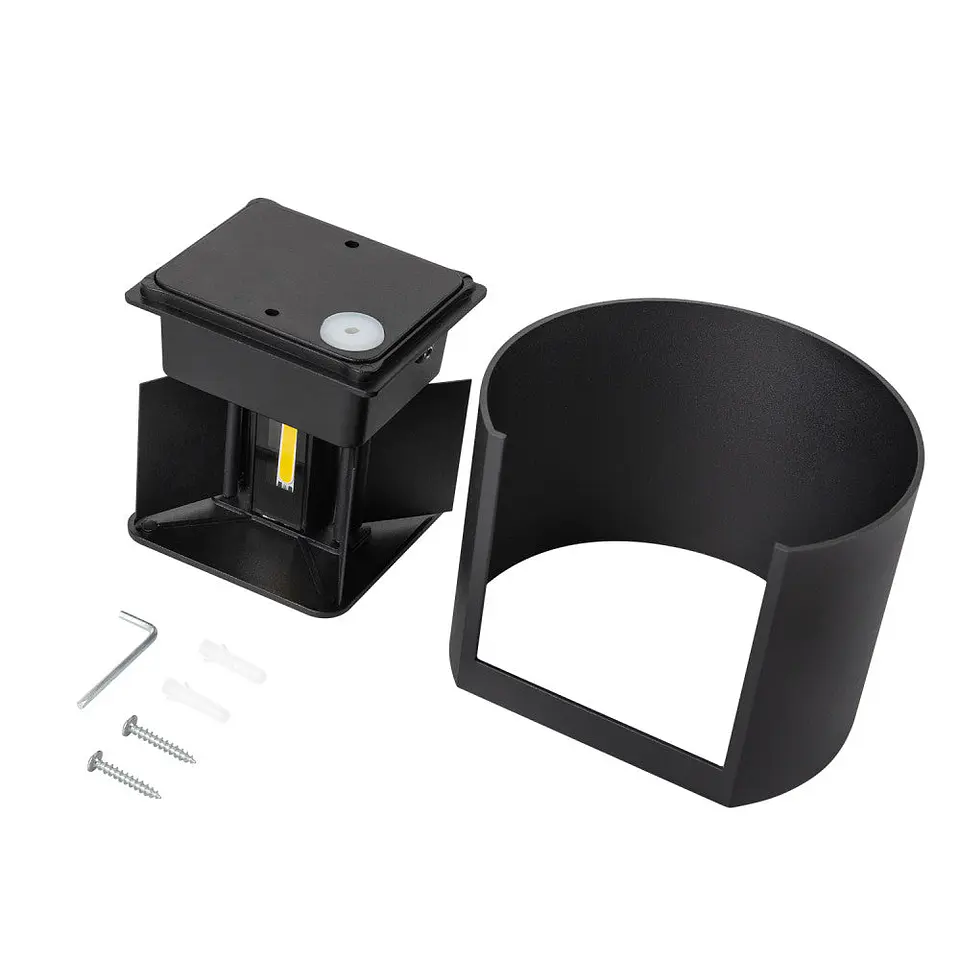 Aplique LED para exterior 2x5W 100Lm/W IP65 Preto 4000K [HO-APL07-IP65-BW] 6
