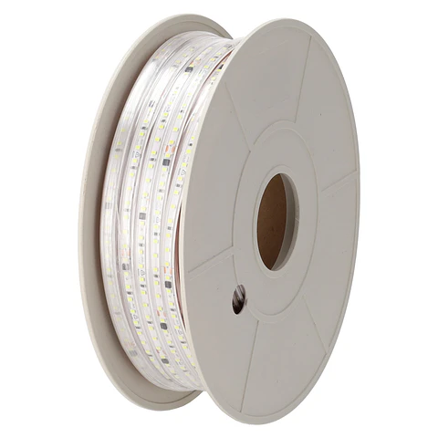 Fita de 120 LEDs/M 1500Lm/M 4000ºK SMD2835 Auto retificado 220VAC IP65 x50M 40.000H