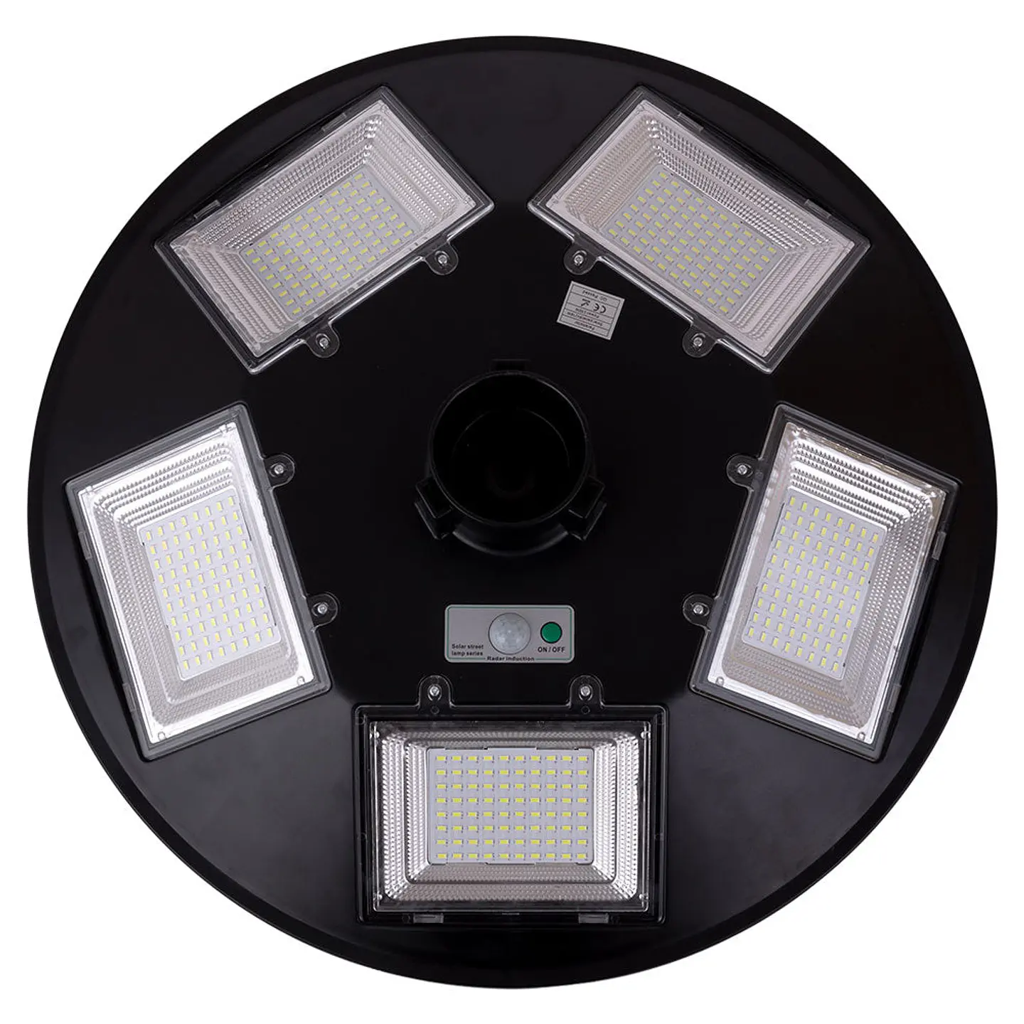 Luz Solar LED 250W 6000ÂºK IP67 Painel: 6V 18W Bateria: 3.2V 15000MaH 3