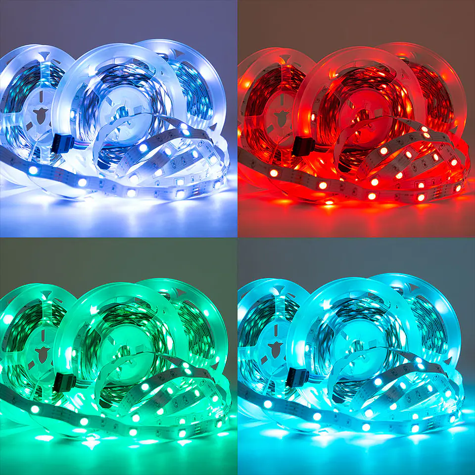 Kit de tira 108W 4.500Lm 450 LEDs 15 metros RGB Blister Transformer, controlador, controle remoto IP20 40.000H [CA-KITRGB-15M] 2