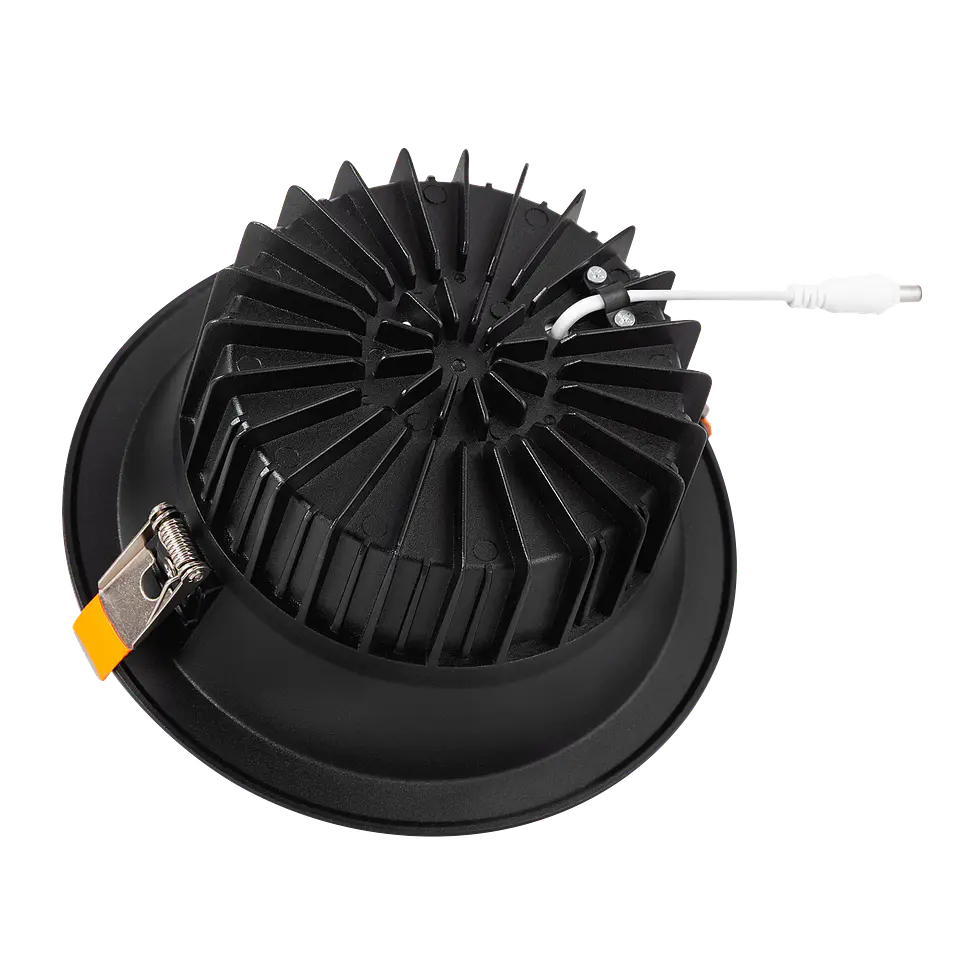Foco Downlight Circular LED 20W 2.000Lm 3000ÂºK Antirreflexo UGR19 40.000H Preto 3